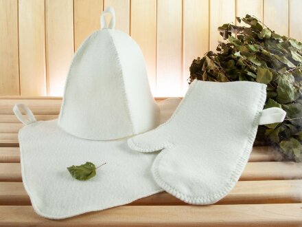 Набор для бани «Парилка», белый Набор для бани «Парилка», белый