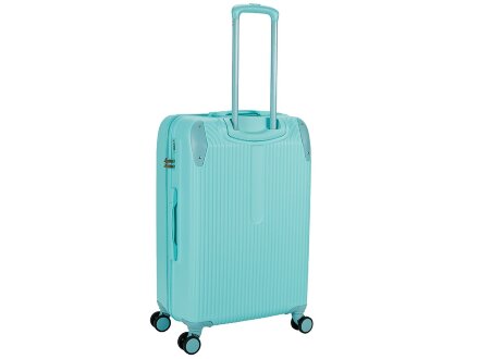 Чемодан TORBER В Отпуск, бирюзовый, ABS-пластик, 48 х 29,5 х 72 см, 80 л, 3,4 кг Чемодан TORBER В Отпуск, бирюзовый, ABS-пластик, 48 х 29,5 х 72 см, 80 л, 3,4 кг