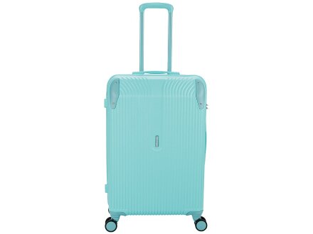 Чемодан TORBER В Отпуск, бирюзовый, ABS-пластик, 48 х 29,5 х 72 см, 80 л, 3,4 кг Чемодан TORBER В Отпуск, бирюзовый, ABS-пластик, 48 х 29,5 х 72 см, 80 л, 3,4 кг