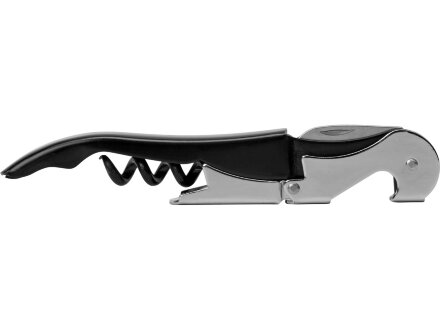 Штопор-открывалка Wine c пластиковой ручкой, серебристый Штопор-открывалка Wine c пластиковой ручкой, серебристый