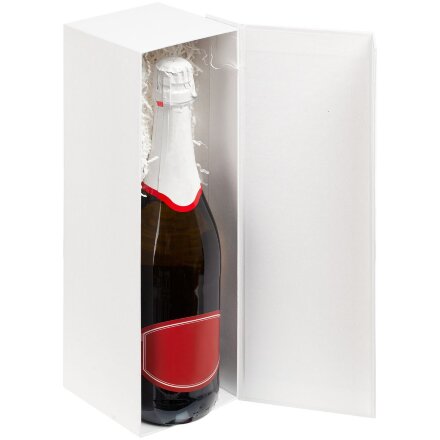 Коробка под бутылку Color Jacket, белая Коробка под бутылку Color Jacket, белая