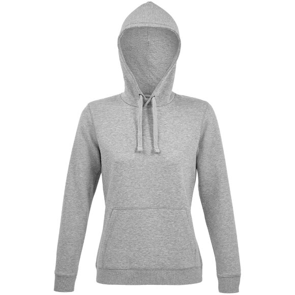 Толстовка женская Spencer Women, серый меланж с нанесением логотипа