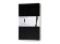 Записная книжка Moleskine Volant (нелинованная, 2 шт.), Large (13х21см), черный с нанесением логотипа