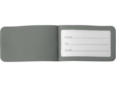 Багажная бирка Favor на силиконовой петле, серый