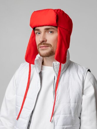 Шапка-ушанка Shelter, красная Шапка-ушанка Shelter, красная