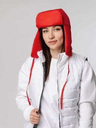Шапка-ушанка Shelter, красная Шапка-ушанка Shelter, красная