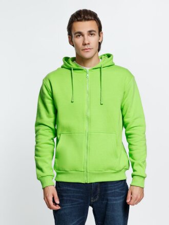 Толстовка на молнии с капюшоном Siverga Heavy 2.0, зеленое яблоко Толстовка на молнии с капюшоном Siverga Heavy 2.0, зеленое яблоко