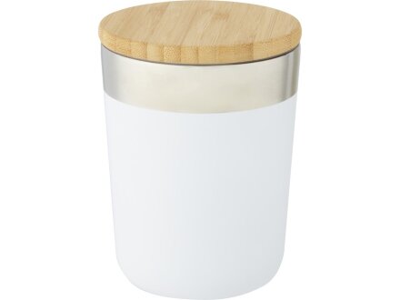 Lagan Кружка с медной вакуумной изоляцией объемом 300 мл и бамбуковой крышкой, белый Lagan Кружка с медной вакуумной изоляцией объемом 300 мл и бамбуковой крышкой, белый