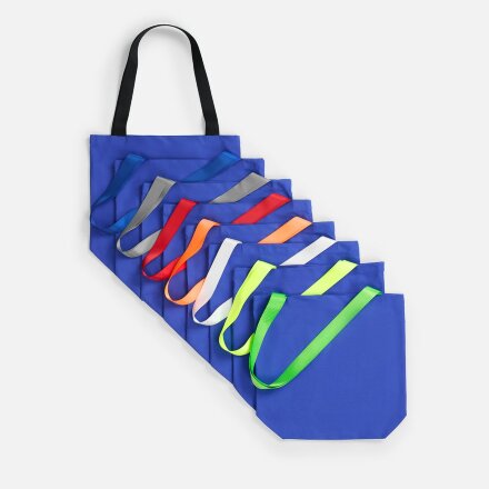 Шопер B5, синий с широкими синими ручками Шопер B5, синий с широкими синими ручками