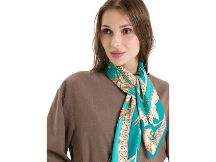 Платок Казань Драгоценная изумрудный