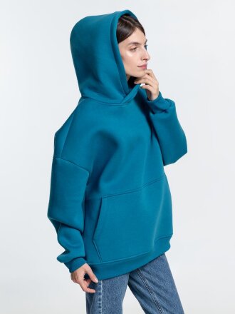 Худи Kulonga Oversize, бирюзовое Худи Kulonga Oversize, бирюзовое
