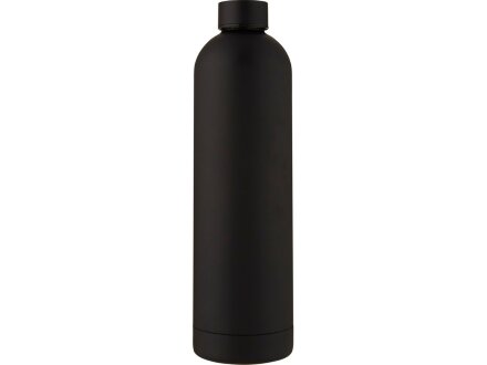 Spring Медная спортивная бутылка объемом 1 л с вакуумной изоляцией , черный
