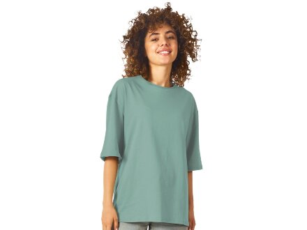 Футболка оверсайз Liyon унисекс, пыльно-бирюзовый Футболка оверсайз Liyon унисекс, пыльно-бирюзовый