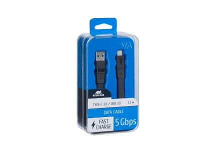 Кабель USB Type C 3.0  -  Type A 1.2м BK12, черный