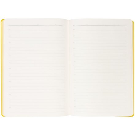 Ежедневник Flexpen Black, недатированный, черный с желтым