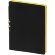 Ежедневник Flexpen Black, недатированный, черный с желтым