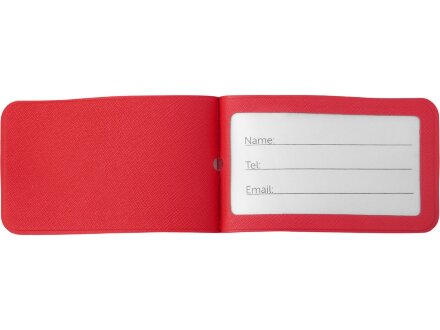 Багажная бирка Favor на силиконовой петле, красный