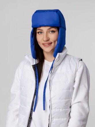 Шапка-ушанка Shelter, ярко-синяя Шапка-ушанка Shelter, ярко-синяя