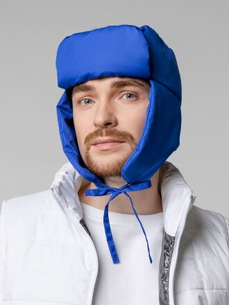 Шапка-ушанка Shelter, ярко-синяя Шапка-ушанка Shelter, ярко-синяя