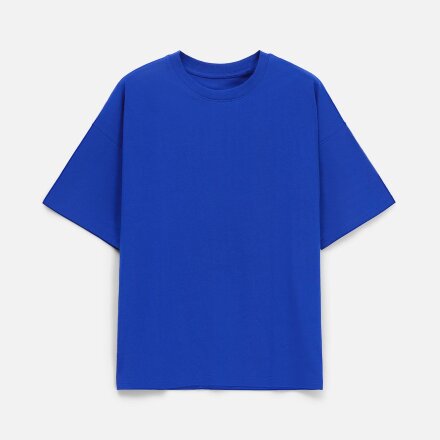 Футболка унисекс оверсайз T3, синяя Футболка унисекс оверсайз T3, синяя