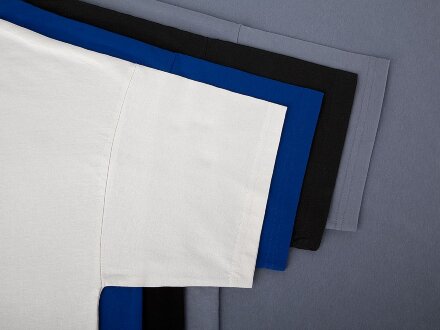 Футболка унисекс оверсайз T3, синяя Футболка унисекс оверсайз T3, синяя