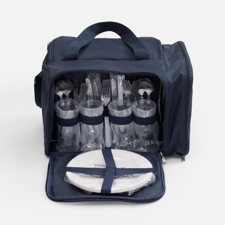 Набор для пикника Campello на 4 персоны, темно-синий