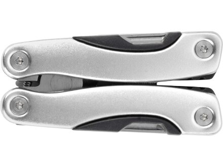 Подарочный набор Путешественник с флягой и мультитулом, светло-серый Подарочный набор Путешественник с флягой и мультитулом, светло-серый