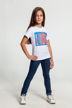 Футболка детская «Небоскребы», белая Футболка детская «Небоскребы», белая