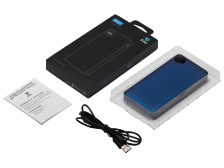 Внешний аккумулятор с дисплеем Mild, 10 000 mAh, синий Внешний аккумулятор с дисплеем Mild, 10 000 mAh, синий