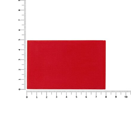 Лейбл из ПВХ Dzeta, ХL, красный