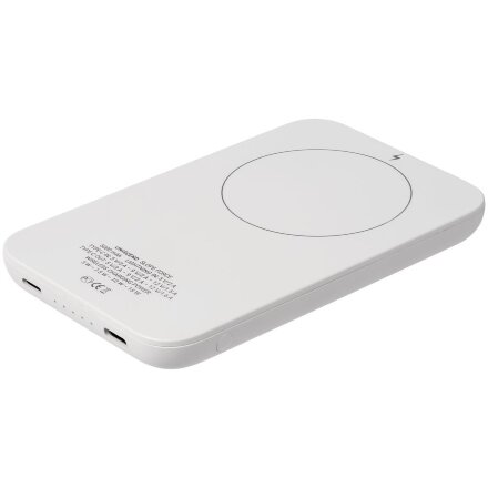 Магнитный беспроводной аккумулятор Slope Force 5000 мАч, белый Магнитный беспроводной аккумулятор Slope Force 5000 мАч, белый