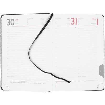 Ежедневник Faro, датированный, черный Ежедневник Faro, датированный, черный