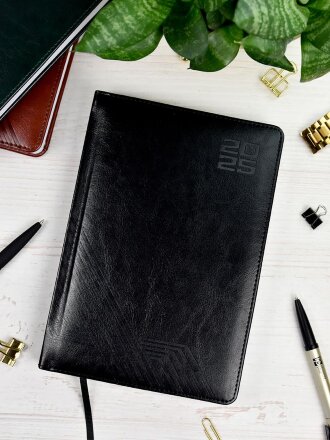 Ежедневник Faro, датированный, черный Ежедневник Faro, датированный, черный