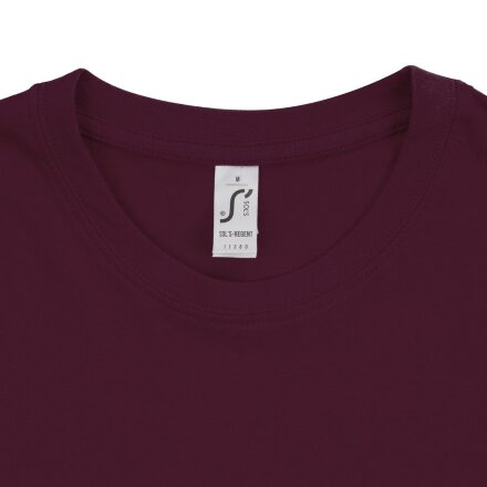 Футболка унисекс Regent 150, бордовая Футболка унисекс Regent 150, бордовая