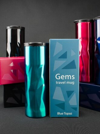 Термостакан Gems Blue Topaz, синий топаз Термостакан Gems Blue Topaz, синий топаз