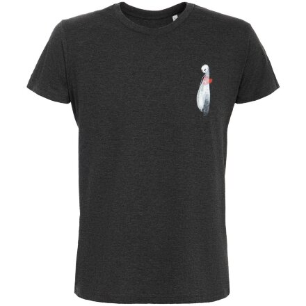 Футболка приталенная Ghost of Love, черный меланж Футболка приталенная Ghost of Love, черный меланж