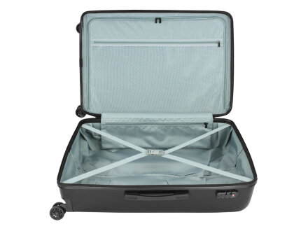 Чемодан BUGATTI Kallisto, чёрный, АБС-пластик, 50,5х30,5х74 см, 100 л Чемодан BUGATTI Kallisto, чёрный, АБС-пластик, 50,5х30,5х74 см, 100 л