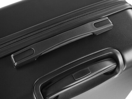 Чемодан BUGATTI Kallisto, чёрный, АБС-пластик, 50,5х30,5х74 см, 100 л Чемодан BUGATTI Kallisto, чёрный, АБС-пластик, 50,5х30,5х74 см, 100 л