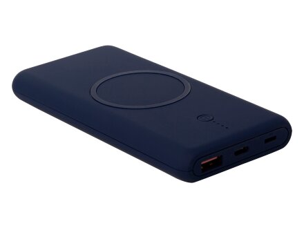 Внешний беспроводной аккумулятор c QC/PD Reload, 10000 mAh, темно-синий Внешний беспроводной аккумулятор c QC/PD Reload, 10000 mAh, темно-синий