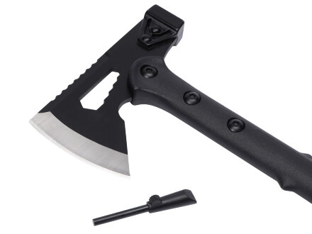 Топор 4-в-1 с огнивом Lumber, черный Топор 4-в-1 с огнивом Lumber, черный