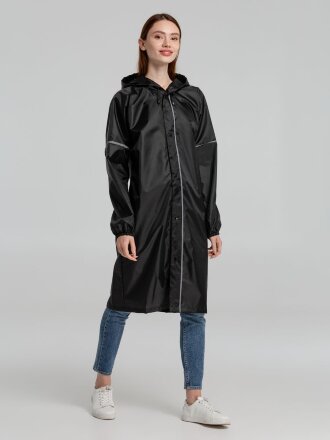 Дождевик со светоотражающими элементами Rainman Blink, черный Дождевик со светоотражающими элементами Rainman Blink, черный