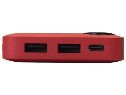 Внешний аккумулятор с дисплеем Mild, 10 000 mAh, красный Внешний аккумулятор с дисплеем Mild, 10 000 mAh, красный