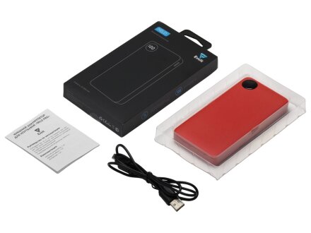 Внешний аккумулятор с дисплеем Mild, 10 000 mAh, красный Внешний аккумулятор с дисплеем Mild, 10 000 mAh, красный