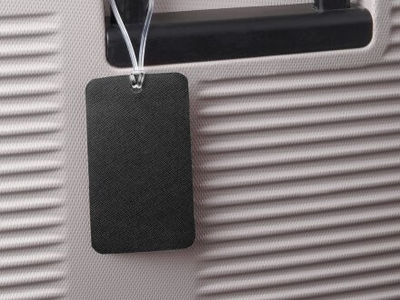 Багажная бирка Favor на силиконовой петле, черный