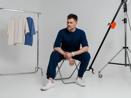 Футболка оверсайз Vozduh 2.0, черная Футболка оверсайз Vozduh 2.0, черная