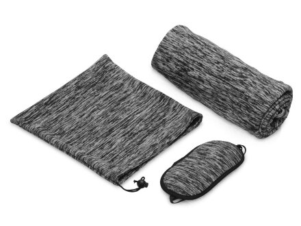 Набор для путешествия Comfort с пледом и маской, серый Набор для путешествия Comfort с пледом и маской, серый