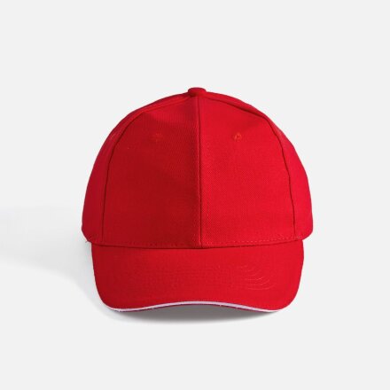 Бейсболка Buffalo, красная с белым Бейсболка Buffalo, красная с белым