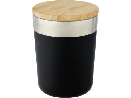 Lagan Кружка с медной вакуумной изоляцией объемом 300 мл и бамбуковой крышкой, черный Lagan Кружка с медной вакуумной изоляцией объемом 300 мл и бамбуковой крышкой, черный