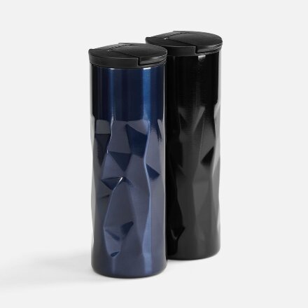 Термостакан Gems Black Sapphire, черный сапфир (синий)