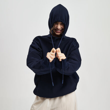 Худи релакс унисекс ADVENTURE, темно-синий, размер XL/2XL